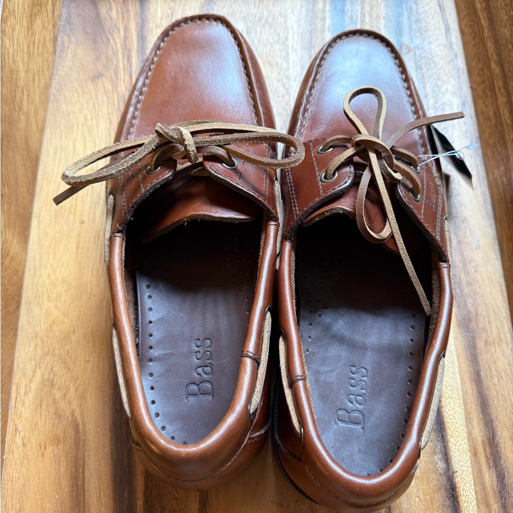 Bass Men's Brown Leather Seafarer Shoes